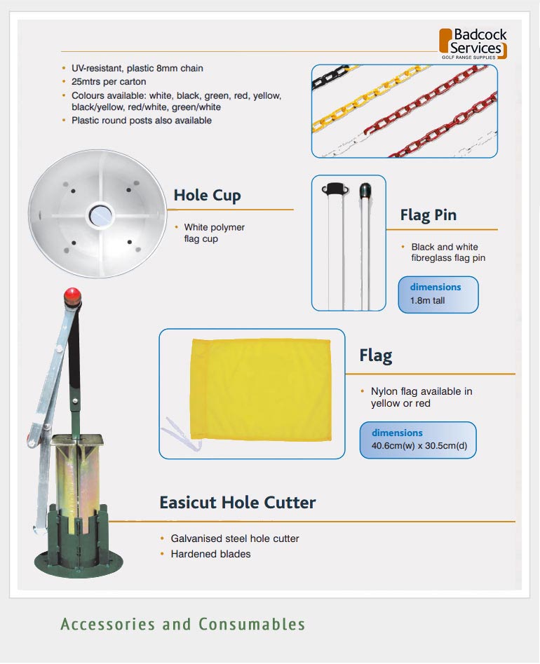 Badcock Golf Consumables and Accessories